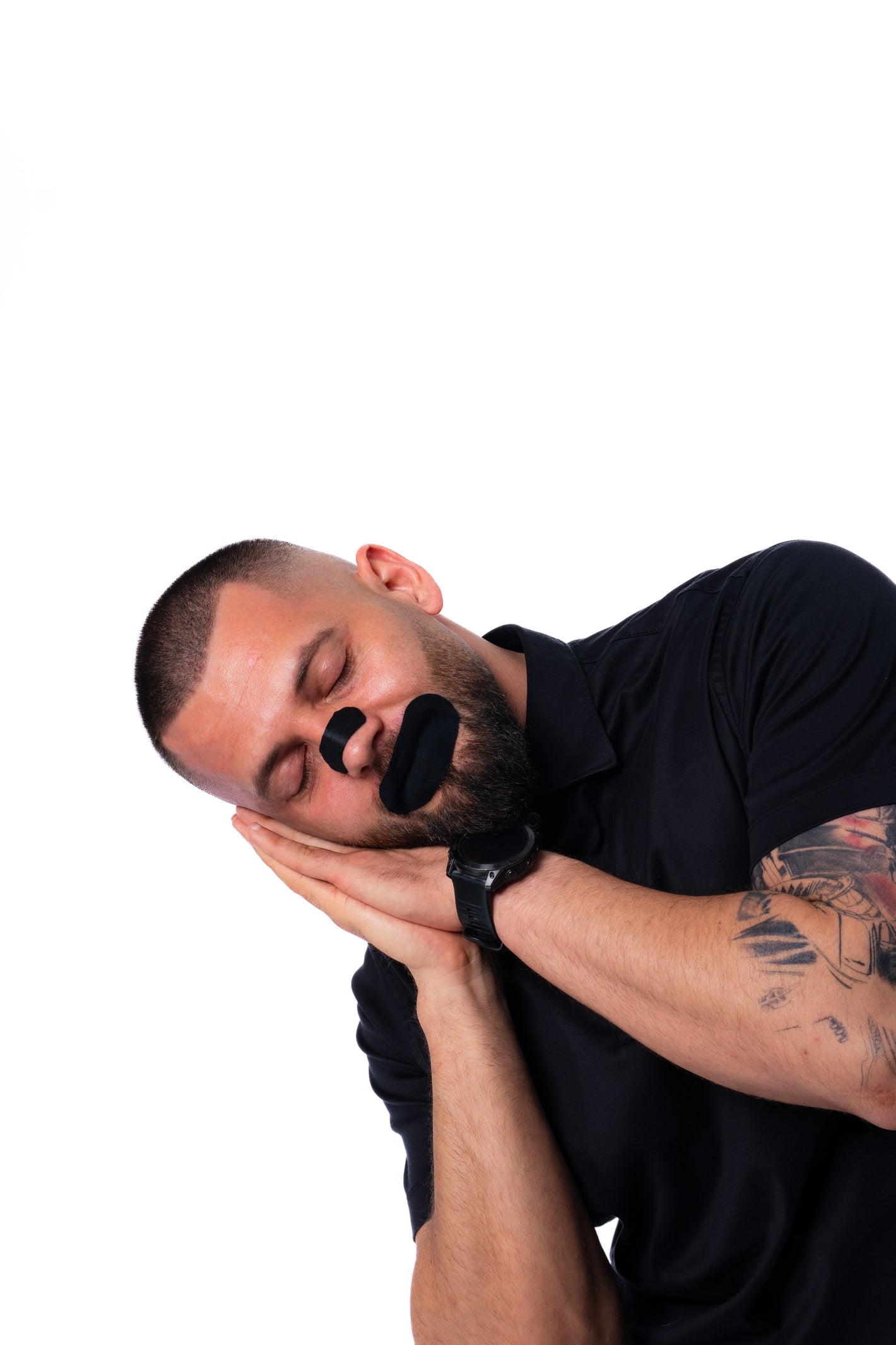 mouth tape sleeping pose