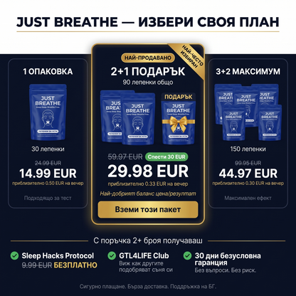 Just Breath Лепенки За Уста 30бр